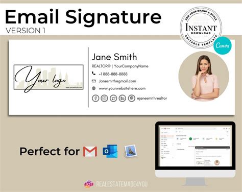 email signature walkthrough